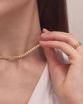video-collana-in-argento-infinity-world-placcato-oro