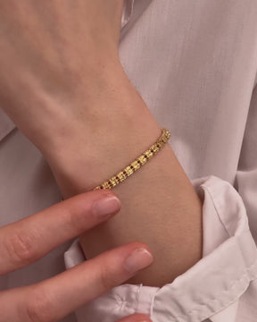 video-bracciale-in-argento-infinity-world-placcato-oro